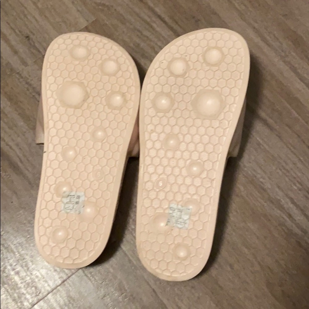 Pink Satin Puma Slides - Picture 3 of 3